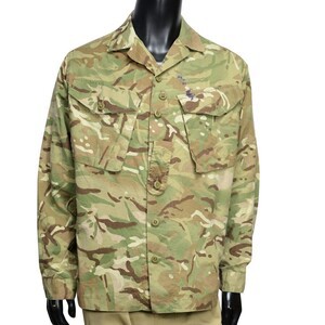 イギリス軍放出品 コンバットジャケット MTP迷彩 BDU ボタン留め [ 180/96 / 難あり ][ra07455]