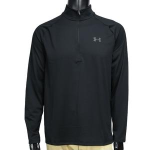 UNDER ARMOUR ブラック ハーフジップ トップス UNDER ARMOUR ハーフジップシャツ Tech 1/2 Zip Shirt 2.0 長袖