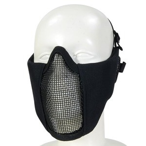 TAKTAK ハーフフェイスガード Half steel mesh mask 金属メッシュ MA0003 [ ブラック ][ra13794]
