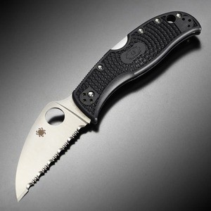 Spyderco 折りたたみナイフ ROCKJUMPER 波刃 C254SBK[ra14001]