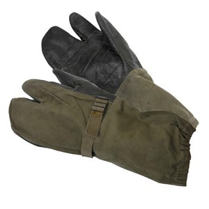 ドイツ軍放出品 防寒ミトン 手袋 3本指 OD [ 小 ][ra14418]