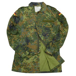 ドイツ軍放出品 コンバットジャケット 国旗パッチ付き フレクター迷彩 [ サイズ2 / 良い ][ra15717]