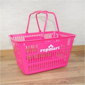 レプマート バスケット 11L 買い物かご ショップオリジナル [ ピンク ][rev52880]