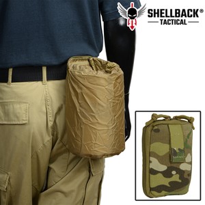 SHELLBACK TACTICAL ダンプポーチ MOLLE&ベルト対応 ファスナー 折り畳み式 [ マルチカム ][sbt7000mc]