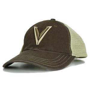 VELOCITY SYSTEMS メッシュキャップ HAT ロゴ刺繍入り [ ブラウン&タン ][vshatcb]