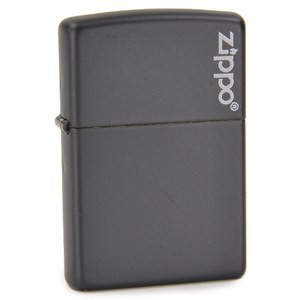 ZIPPO ジッポーロゴ 218ZL マットブラック[z218zl]