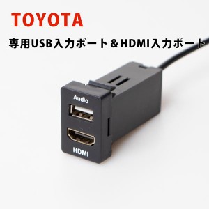トヨタ車用 TOYOTA【Aタイプ】USB入力＆HDMI入力 スイッチパネル 約33×22mm