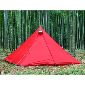 【廃番特価】 テンマクデザイン　パンダ レッド【ワンポールテント】（CAMPANDA×tent-Mark DESIGNS）