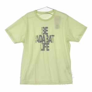 【03222】新古品 adabat アダバット トップス L 黄色 半そで Tシャツ カットソー 未使用 タグ付き イエロー