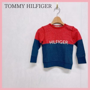 【12024】新古品 TOMMY HILFIGER トップス 92 バイカラー 新古品 未使用品 タグ付き トミーヒルフィガー 長袖 トレーナー 子供服 キッズ