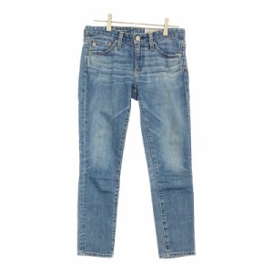 【12295】美品 AG-DENIM ボトムス F M~Lサイズ相当 ブルー 良品 エージーデニム パンツ ジーンズ シンプル 長ズボン レディース カジュア