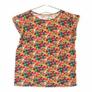 美品 レディースL UNIQLO カラフル 良品 Tシャツ カットソー 花柄 総柄 UT 蛍光色 かわいい 薄手 派手 ピンク オレンジ ユニクロ【13566