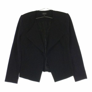 【15412】 TOPSHOP トップショップ ジャケット EUR38 US6 UK10 異素材 シンプル ブラック ネイビー 黒 紺色