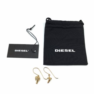 新古品 未使用 タグ付き 訳あり レディース DIESEL ファッション 小物 アクセサリー ピアス フックピアス ゴールド ディーゼル 【23283】