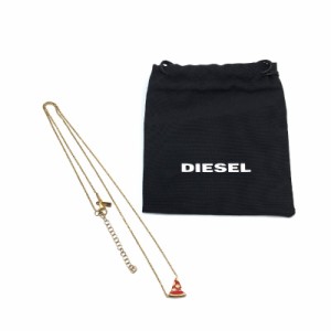 レディース DIESEL ネックレス ゴールド ピザ おしゃれ アクセサリー 小物 お出かけ 普段使い ディーゼル 【23296】