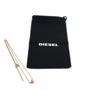 レディース 50cm DIESEL ネックレス ゴールド 可愛い オシャレ キレイ カニカン ピザ 高級 袋付き ディーゼル 【23331】