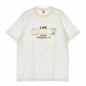 メンズL UnitedAthle トップス 半袖Tシャツ ホワイト 白色 綿100% 丸首 フロントプリント 春夏物 ユナイテッドアスレ 【26620】