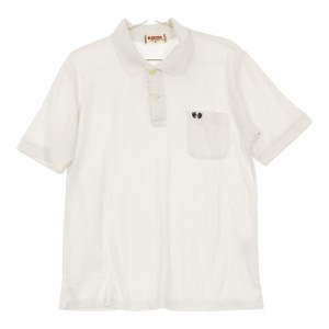 サイズM メンズ McGregor マックレガー ポロシャツ カットソー ホワイト 安い お買い得 カジュアルシャツ 半袖 ハーフボタン ロゴマーク