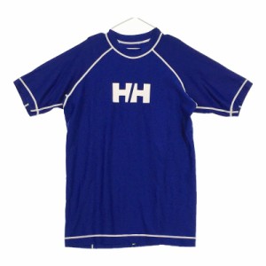 サイズWL レディース HELLY HANSEN ヘリーハンセン 半袖Tシャツ カットソー ブルー 安い お買い得 サイズ160cm相当 ブランドロゴ