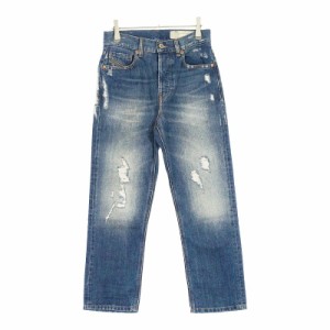 サイズW23 L32 / 約S レディース DIESEL ディーゼル デニム ジーンズ ジーパン ネイビー 新古品 安い お買い得 シンプル ダメージ ストレ