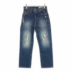 サイズW23 L32 / 約XS(SS) レディース DIESEL ディーゼル デニム ジーンズ ジーパン ブルー 新古品 安い お買い得 ダメージ加工 リップド