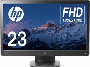 中古美品　エイチピー 23インチワイド 液晶モニター P232 1920x1080 フルHD VGA DisplayPort HDCP ブルーライト軽減