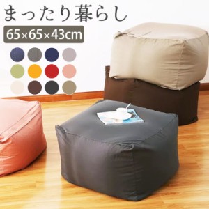 【3太郎の日限定★20%OFFクーポン】ビーズクッション Lサイズ 65×65×43cm ソファ 座椅子 ビーズ クッション 洗える カバー 大きい 大き