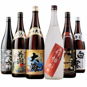 焼酎 芋焼酎 鹿児島 6酒蔵 受賞芋焼酎 飲み比べセット 一升瓶 6本組 1800ml  【7560円(税込)以上で送料無料】