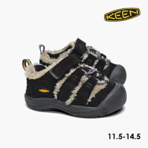 キーン スニーカー ベビー KEEN NEWPORT SHOE 1026631 キーン コラボ ニューポートシュー 黒茶 キッズ トドラー 幅広 ボア 速乾 赤ちゃん