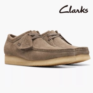 クラークス ワラビー メンズ ダークグレー スエード CLARKS WALLABEE 26174049 グレー ブーツ スニーカー