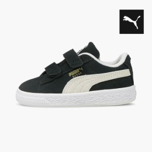 プーマ ベビー スニーカー スウェード クラシック ベルクロ PUMA SUEDE CLASSIC XXI V INFANT 380564-01 黒 スエード ガールズ ボーイズ 