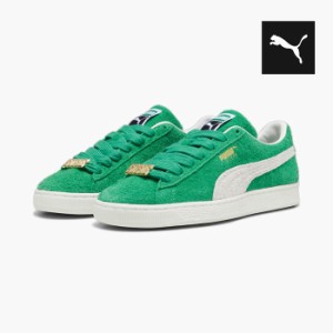 プーマ スウェード ファットレース PUMA SUEDE FAT LACE 393167-02 メンズ スニーカー 緑 スエード