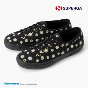 スペルガ ドラえもん コラボ 2725 スニーカー SUPERGA 2725 I'M DORAEMON 3A4138EW A01 メンズ レディース ユニセックス キャンバス 黒 