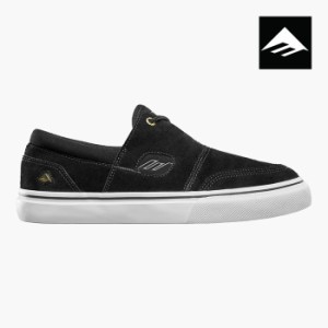 エメリカ スケシュー スニーカー EMERICA SERVOLD ダコタ・セルヴォルド 黒 メンズ 靴 スエード ローカット