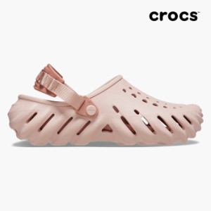 毎日発送 クロックス サンダル メンズ レディース エコークロッグ CROCS ECHO CLOG PINK CLAY 207937 6TY ピンククレイ サポ 軽量 ピンク