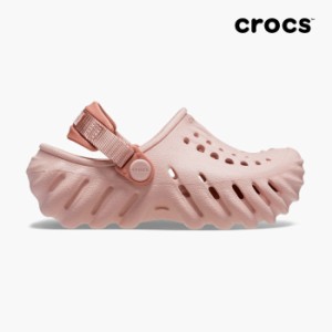 毎日発送 クロックス サンダル ベビー エコークロッグ CROCS TODDLER ECHO CLOG PINK CLAY 208191 6TY ピンクベージュ トドラー サポ 軽