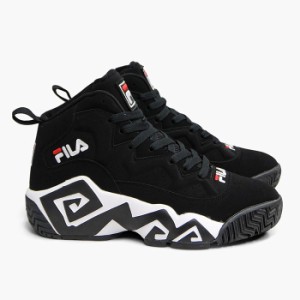 毎日発送 FILA MB FHE102 0001 フィラ マッシュバーン ブラック スニーカー メンズ レディース NBA シグネチャーモデル 黒 厚底 靴