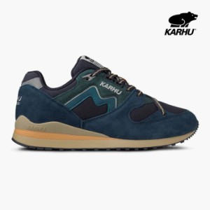 カルフ メンズ スニーカー シンクロンクラシック KARHU SYNCHRON CLASSIC KH802680 ネイビー 紫 ローカット スエード 撥水ナイロン