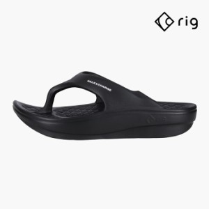 毎日発送 RIG リカバリーサンダル メンズ レディース RIG FLIP FLOP 2.0 BLACK RG0012 リグ フリップフロップ 黒 サンダル 厚底