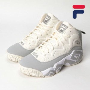 毎日発送 フィラ スニーカー メンズ レディース FILA MB USS24022 101 NBA バスケットボールシューズ シグネチャーモデル グレー ベージ