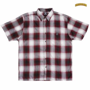 LOWRIDER CLOTHING ローライダー ボタン シャツ チェックシャツ 半袖 ショートスリーブ VETERANO S/S SHIRTS