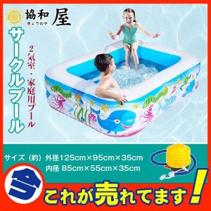 サークルプール キッズプール 家庭用 子供用 ベビープール 水遊び 2気室 家庭用プール ビニールプール ベランダ バルコニー プール 滑り