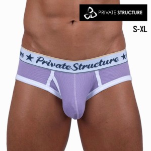 [PRIVATE STRUCTURE] プライベートストラクチャー 【Classic 7colors】 男性下着 ローライズ ブリーフ SCUT4529 ViolaPurple