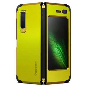 Spigen Galaxy Fold ケース 全面保護 耐衝撃 画面保護 Qi充電 ワイヤレス充電 タフアーマー 615CS26167 / グリーン