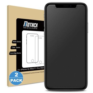 ２枚セット アンチグレア 強化ガラス iPhone11ProMax/iPhoneXS Max 対応 液晶 ガラスフィルム さらさら ゲームフィルム 保護フィルム