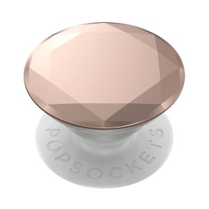 グリップ スマホ タブレット PopSockets ポップグリップ Metallic Diamond Rose Gold (メタリックダイアモンド ローズ)