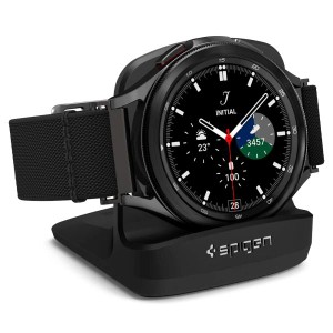 Galaxy Watch 充電スタンド 卓上スタンド 滑り止め 充電ケーブル 収納 S352 Spigen AMP01859 / ブラック