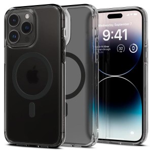 Spigen iPhone14Pro ケース MagSafe 黄変抑制 耐衝撃 マグネット搭載 ワイヤレス充電対応 ACS05586 フロスト・ブラック