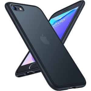 iPhoneSE (第2世代) (第3世代) / iPhone8 / iPhone7 ケース ストラップホール付 マット質感 スマホケース TORRAS / ブラック