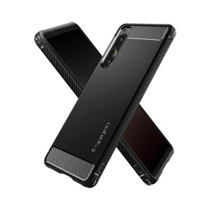 Spigen Xperia5 IV ケース SO-54C / SOG09 / A204SO TPU カメラ保護 Qi充電 ワイヤレス充電 ACS04598 マット・ブラック